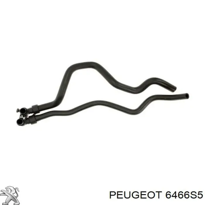 6466S5 Peugeot/Citroen Manguera doble del radiador de la calefacción