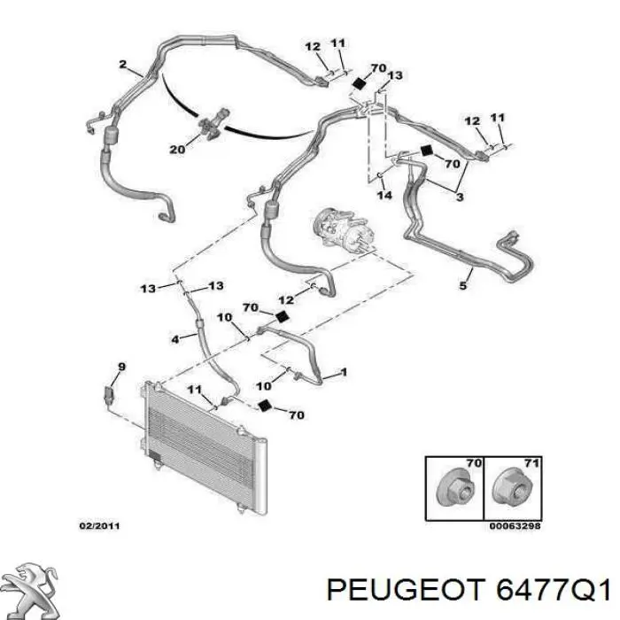 6477Q1 Peugeot/Citroen