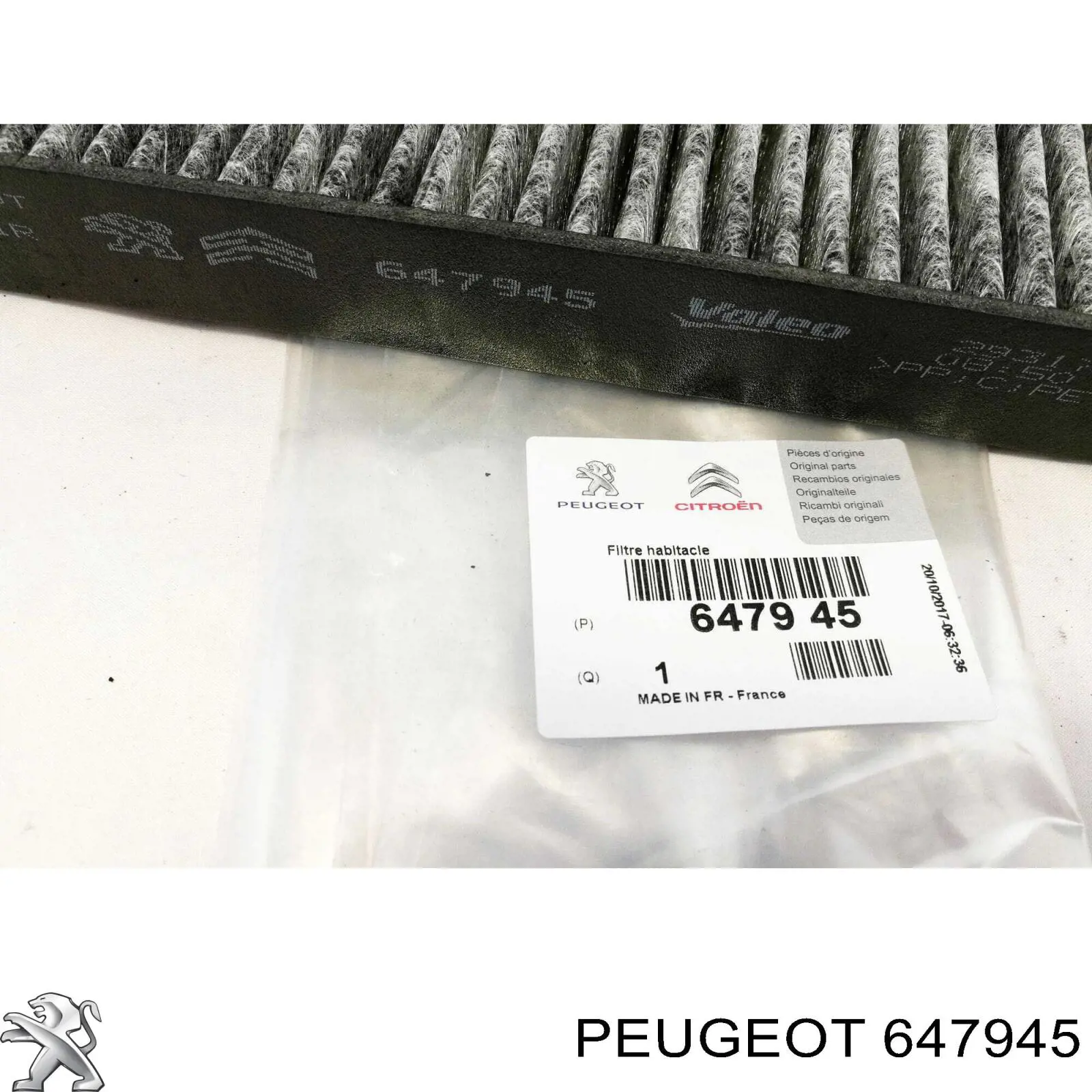 647945 Peugeot/Citroen Filtro antipolen