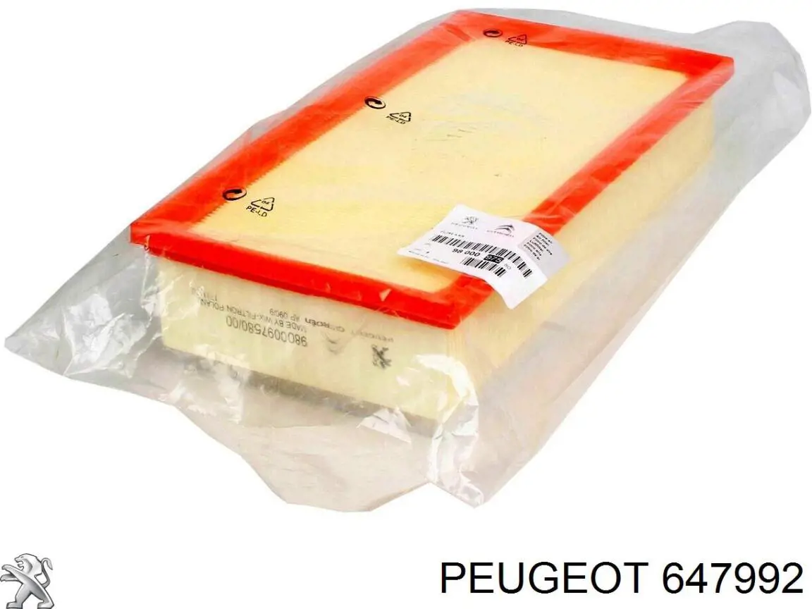 Filtro de polen Peugeot/Citroen 647992