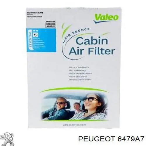 Comprar 6479A7 Peugeot/Citroen Filtro de aire del habitáculo