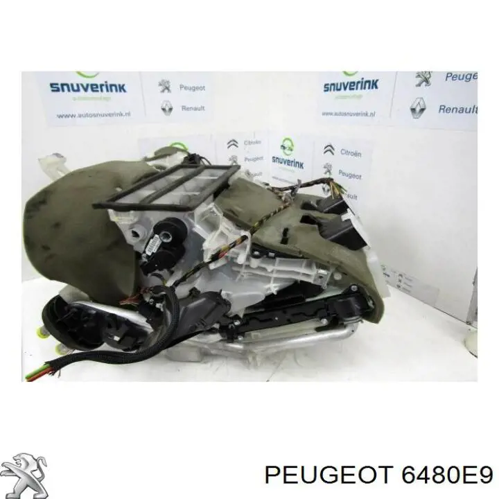 6480E9 Peugeot/Citroen caja de ventilador habitáculo completo