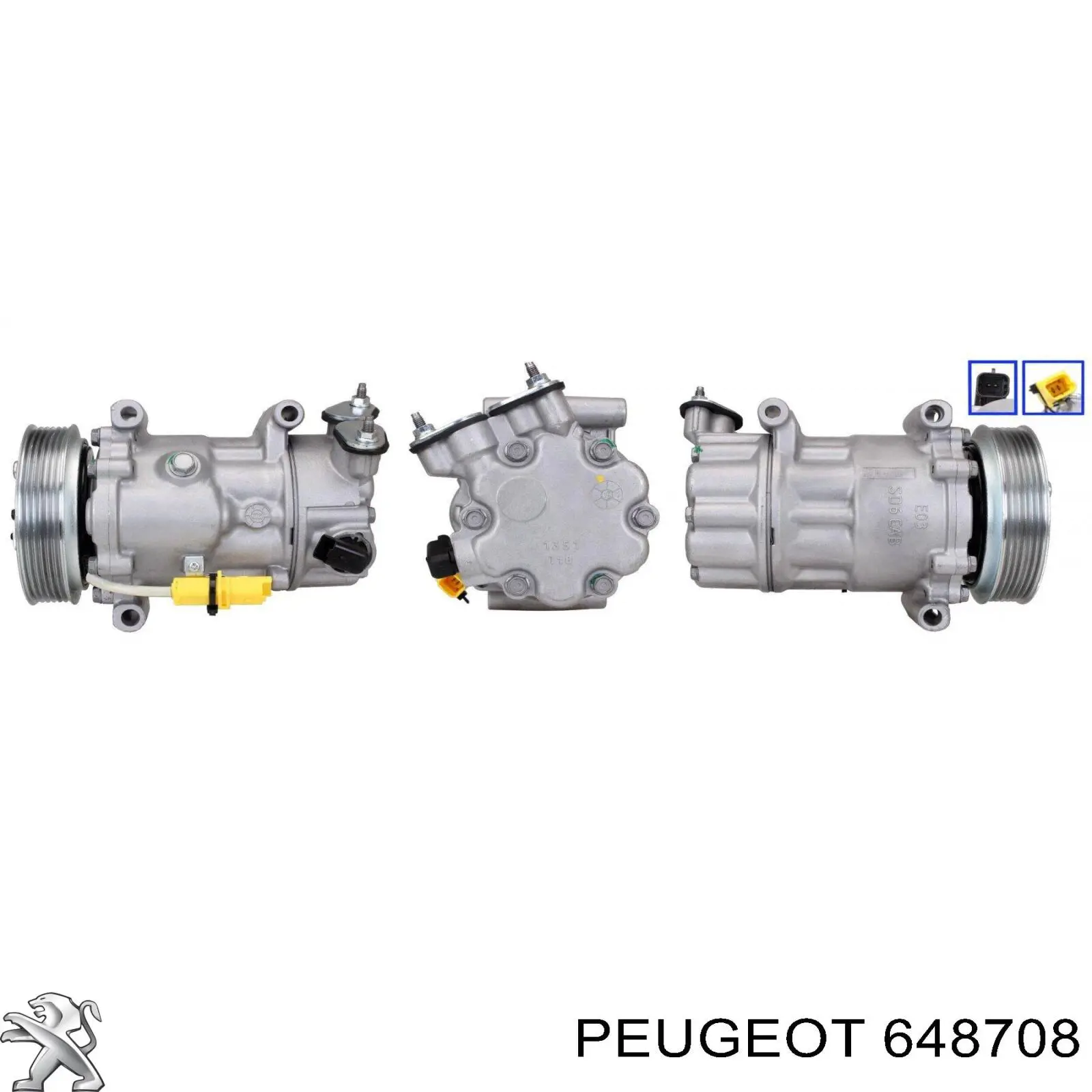 Compresor ac Peugeot/Citroen 648708 precio, desde 236,74 EUR