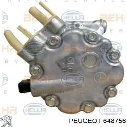648756 Peugeot/Citroen compresor de aire acondicionado