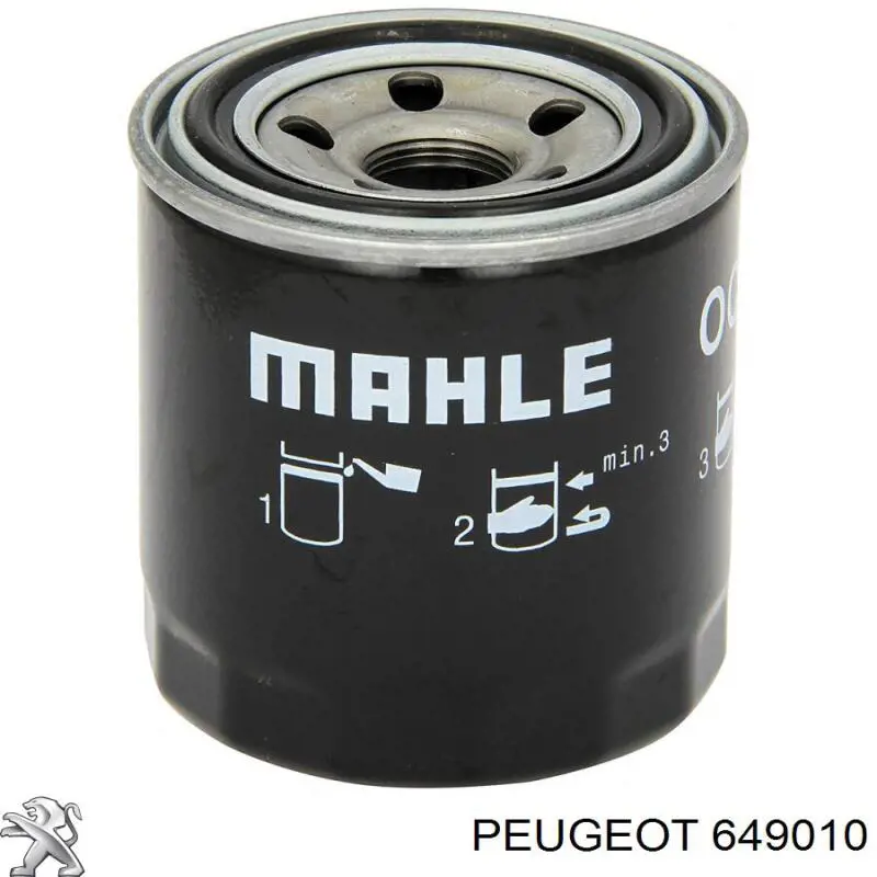 Filtro de aceite 649010 Peugeot/Citroen