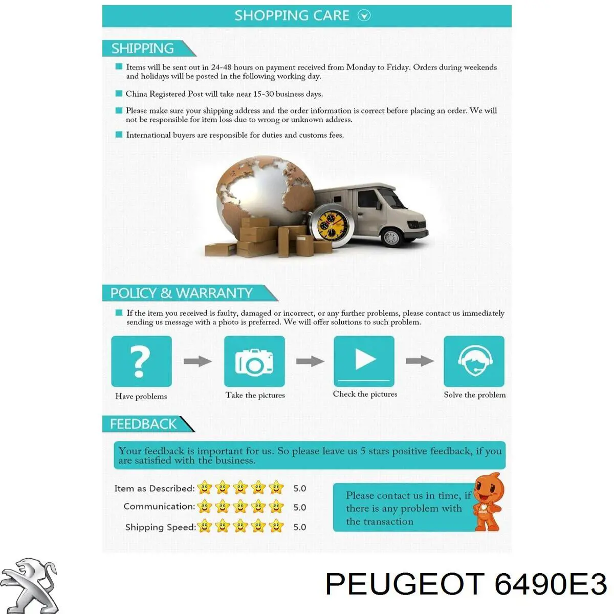 Botón de elevalunas delantero derecho 6554QL Peugeot/Citroen