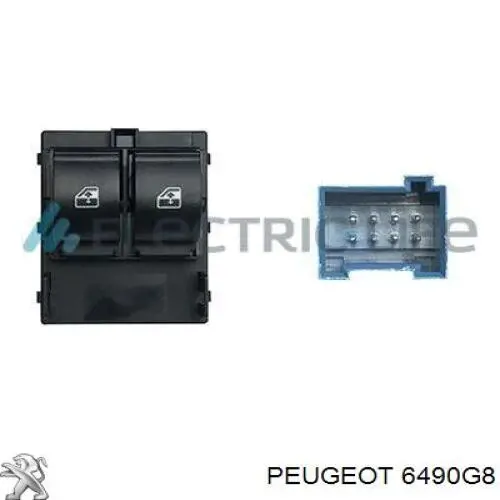 Comprar 6490G8 Peugeot/Citroen Interruptor de elevalunas delantera izquierda