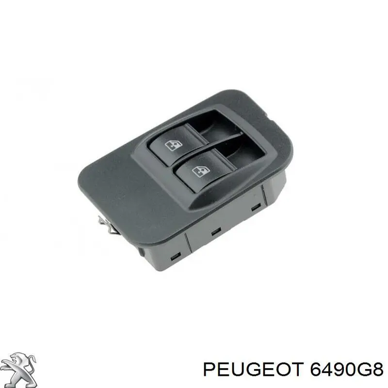 6490G8 Peugeot/Citroen interruptor de elevalunas delantera izquierda