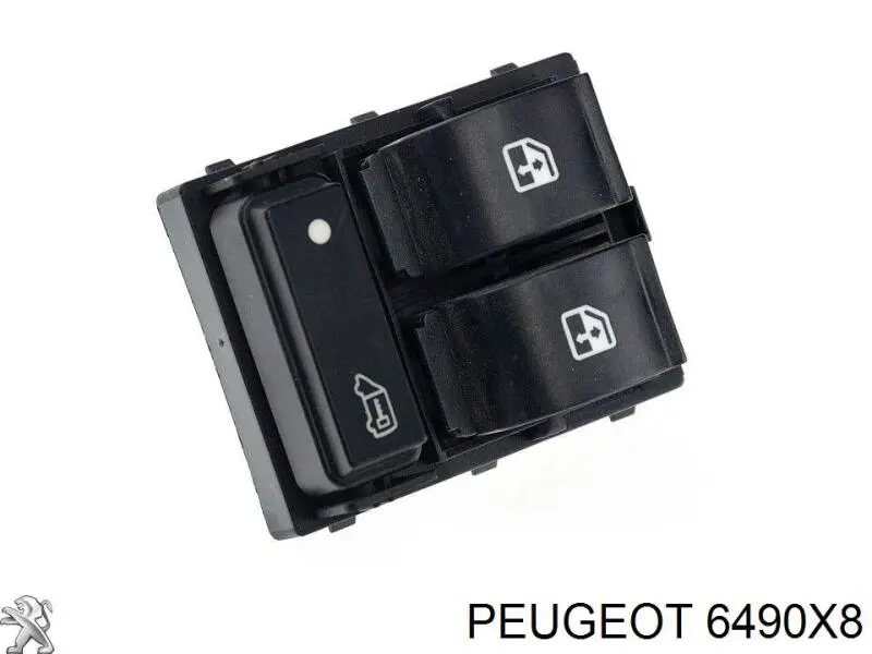 6490X8 Peugeot/Citroen interruptor de elevalunas delantera izquierda