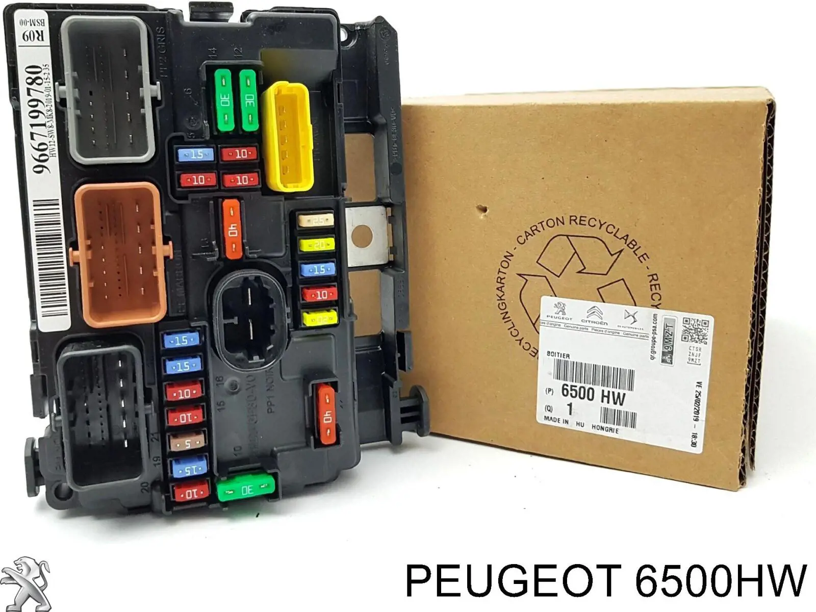 6500HW Peugeot/Citroen Caja de relés y fusibles