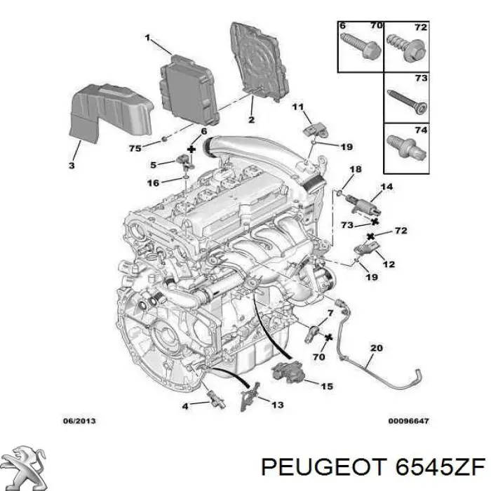 6545ZF Peugeot/Citroen