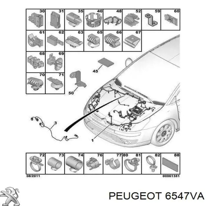  Peugeot/Citroen 6547VA precio, desde  