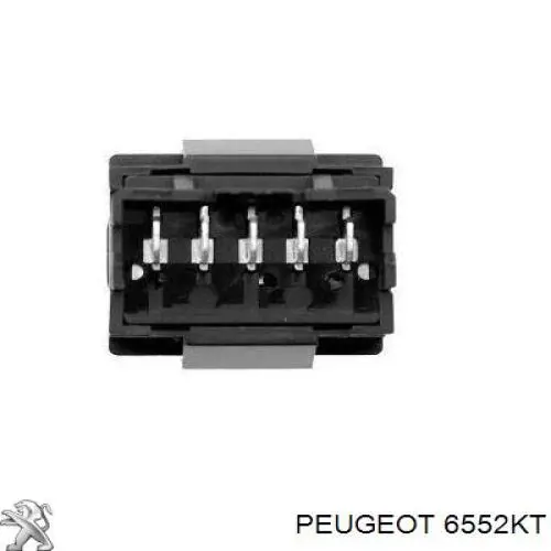 6552KT Peugeot/Citroen botón de elevalunas delantero derecho