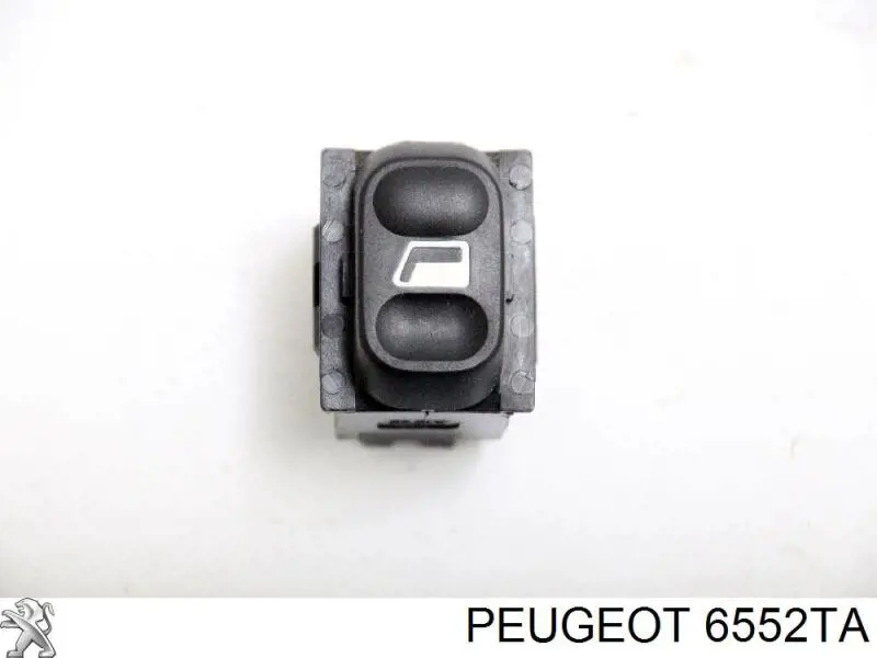 6552TA Peugeot/Citroen botón de elevalunas delantero derecho
