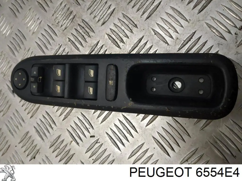 6554E4 Peugeot/Citroen interruptor de elevalunas delantera izquierda