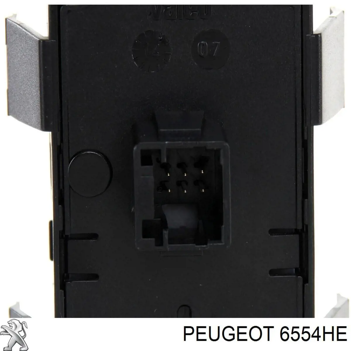 Interruptor de elevalunas delantera izquierda 6554HE Peugeot/Citroen