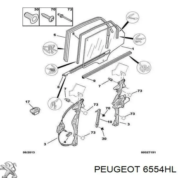 6554HL Peugeot/Citroen