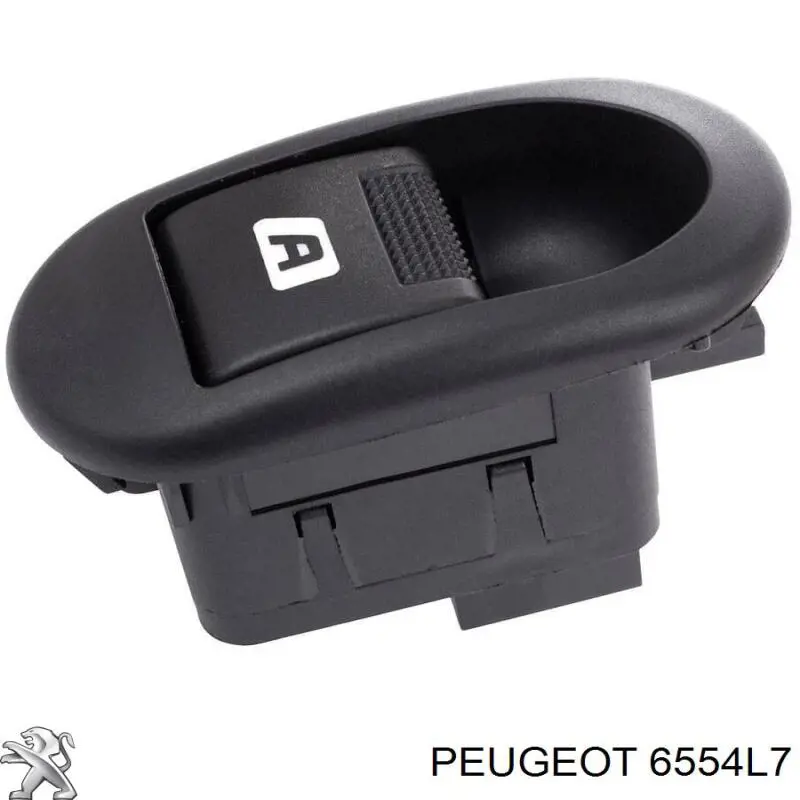 6554L7 Peugeot/Citroen botón de elevalunas delantero derecho