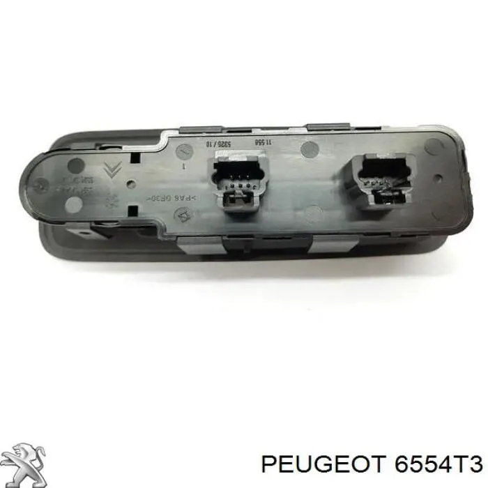 Interruptor de elevalunas delantera izquierda 6554T3 Peugeot/Citroen