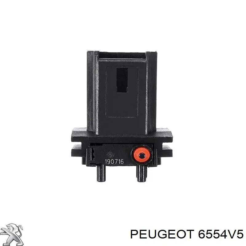 6554V5 Peugeot/Citroen boton de accion de bloqueo de la tapa maletero (3/5 puertas traseras)
