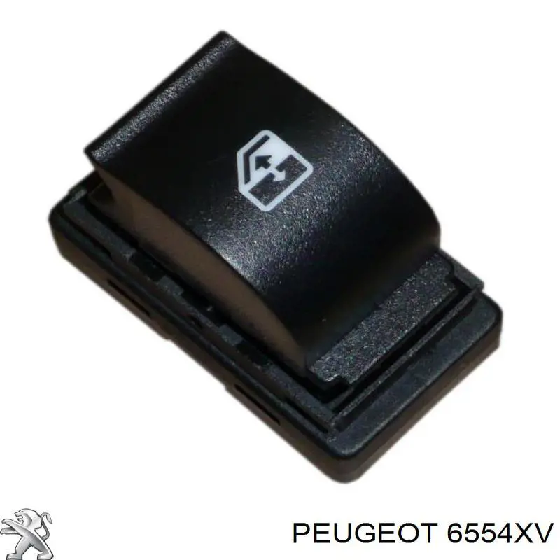 6554XV Peugeot/Citroen botón de elevalunas delantero derecho