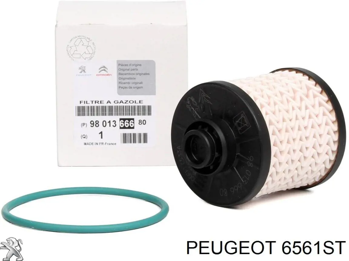 Vástago de antena Peugeot/Citroen 6561ST