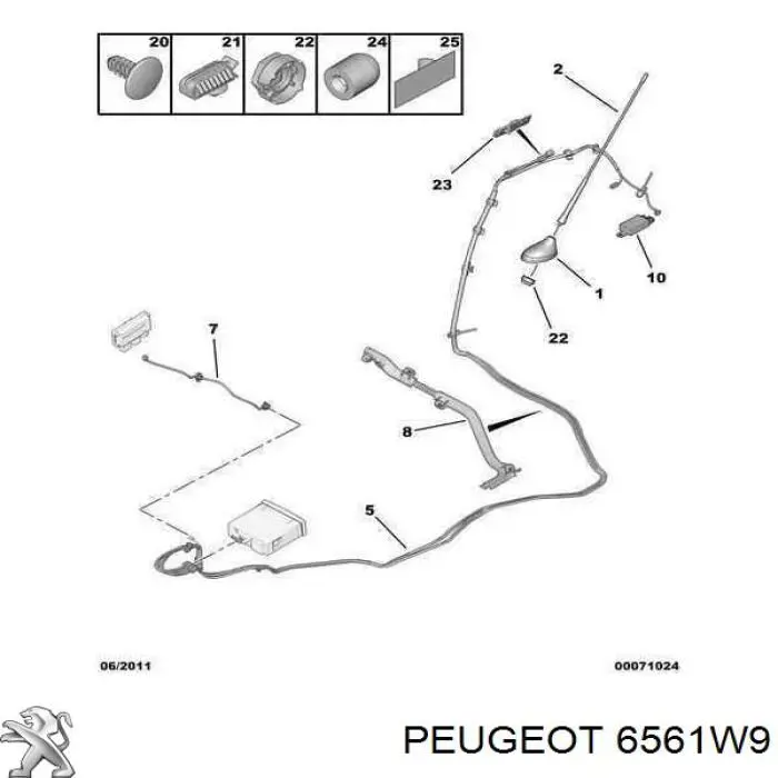 6561W9 Peugeot/Citroen