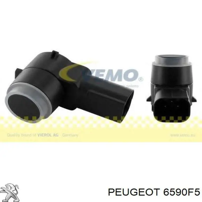 6590F5 Peugeot/Citroen sensor alarma de estacionamiento trasero