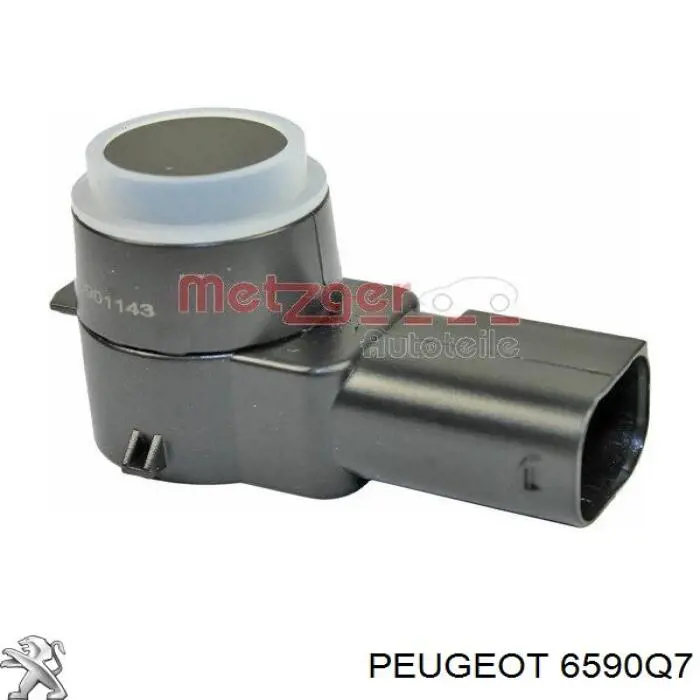 6590Q7 Peugeot/Citroen sensor de aparcamiento trasero