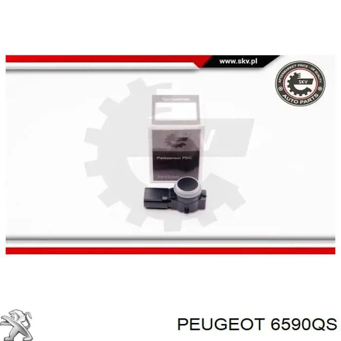 Sensor de aparcamiento trasero Peugeot/Citroen 6590QS precio, desde 27,54 EUR