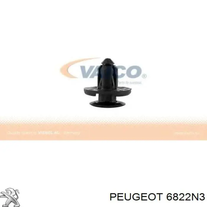 Clip de fijación de moldura de parabrisas Peugeot/Citroen 6822N3 precio, desde 1,83 EUR