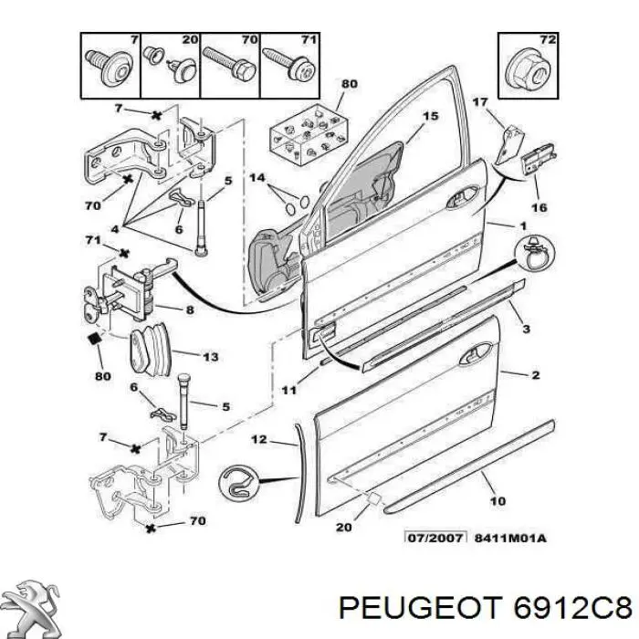 Comprar 6912C8 Peugeot/Citroen 