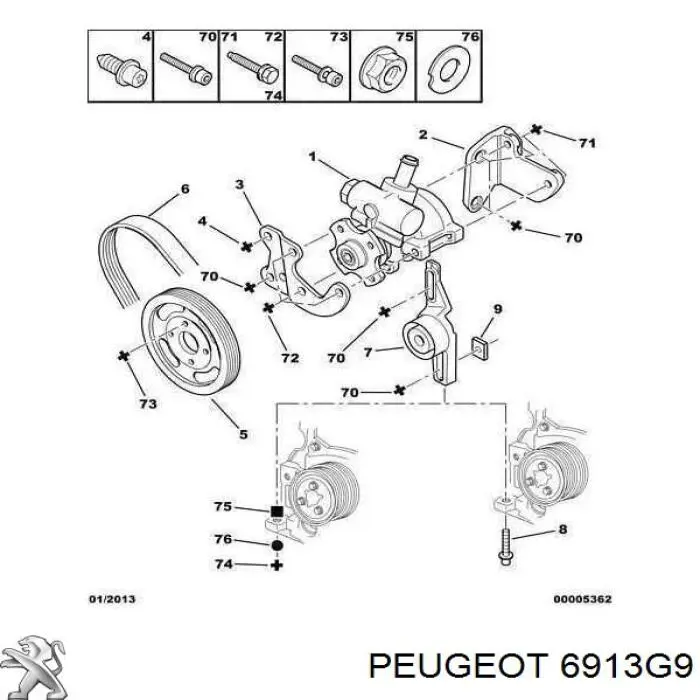  Peugeot/Citroen 6913G9 precio, desde 2,00 EUR