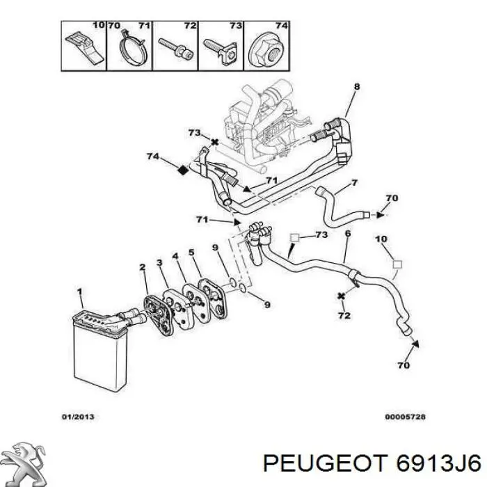 00006913J6 Peugeot/Citroen