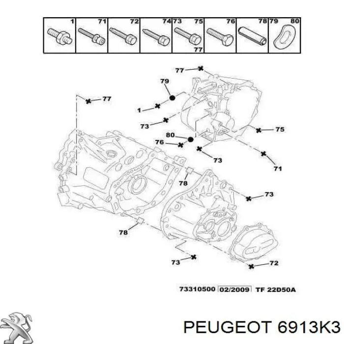 6913K3 Peugeot/Citroen