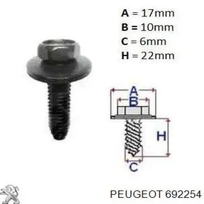  Peugeot/Citroen 692254 precio, desde 0,85 EUR