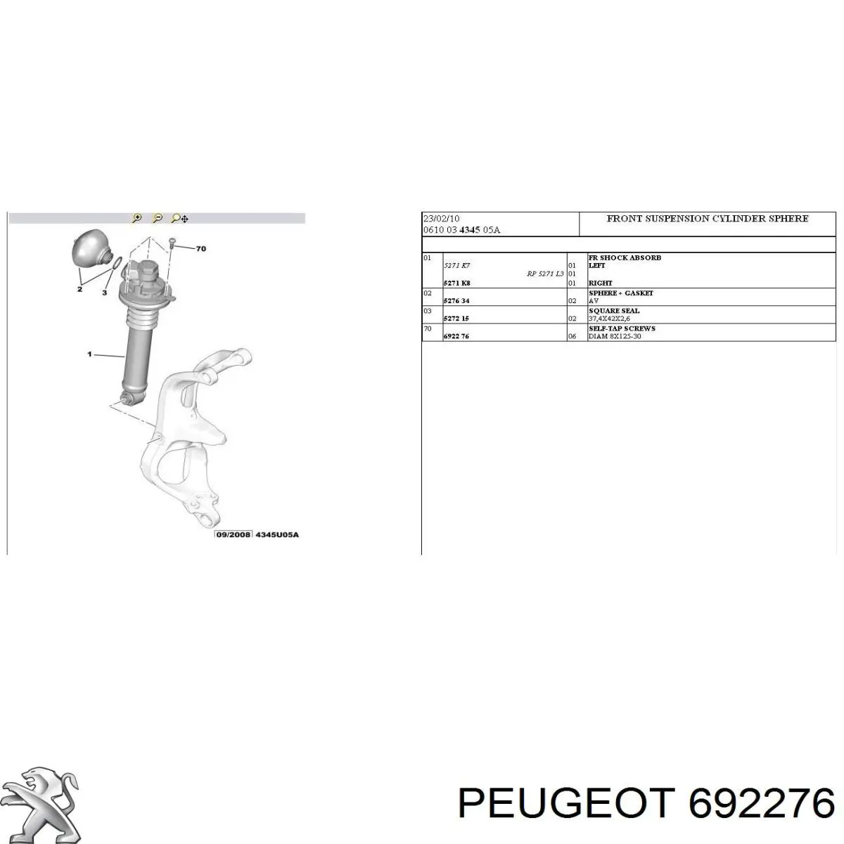 Comprar 692276 Peugeot/Citroen 