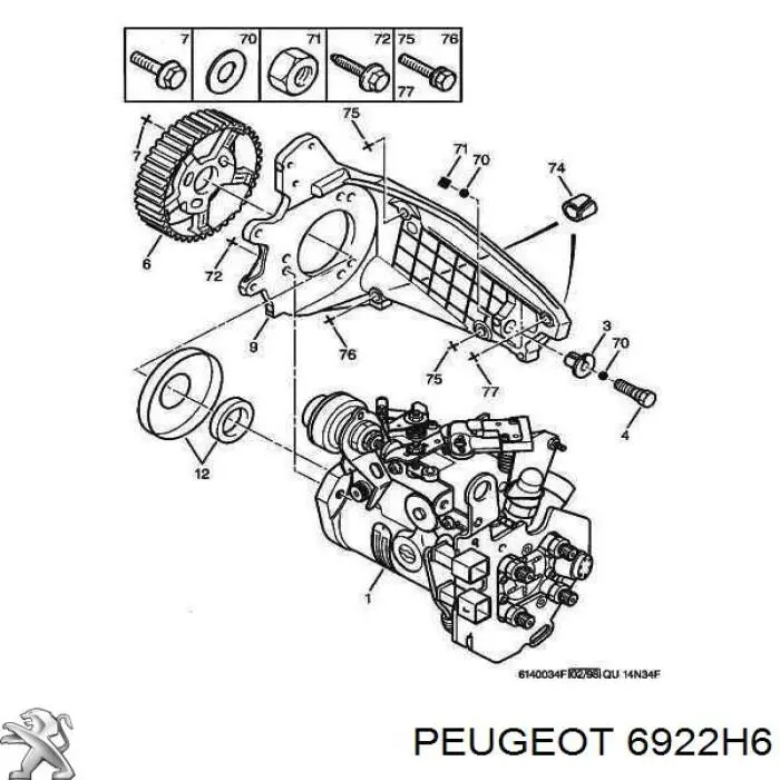 6922H6 Peugeot/Citroen