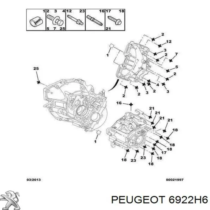  Peugeot/Citroen 6922H6 precio, desde 1,48 EUR