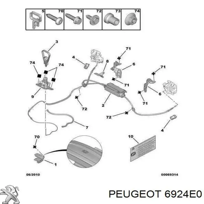Comprar 6924E0 Peugeot/Citroen 