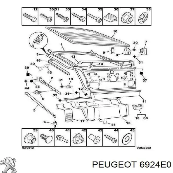  Peugeot/Citroen 6924E0 precio, desde  