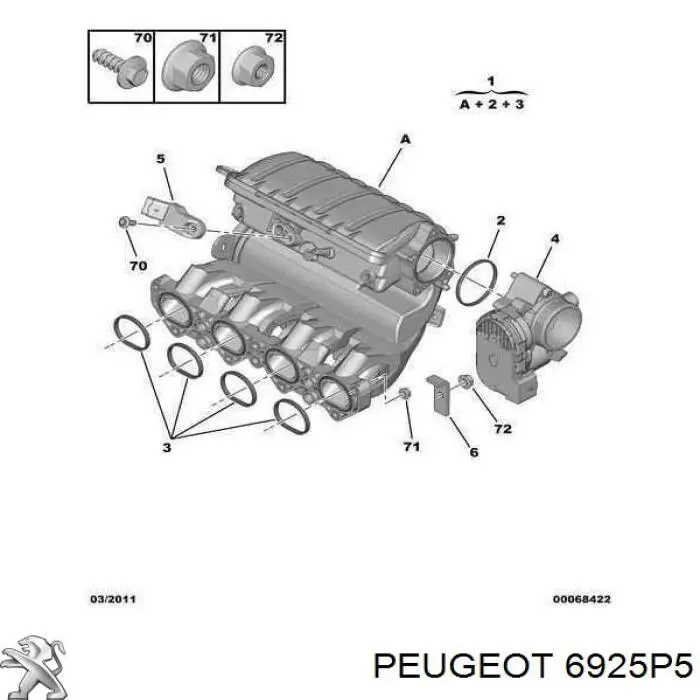 Comprar 6925P5 Peugeot/Citroen 