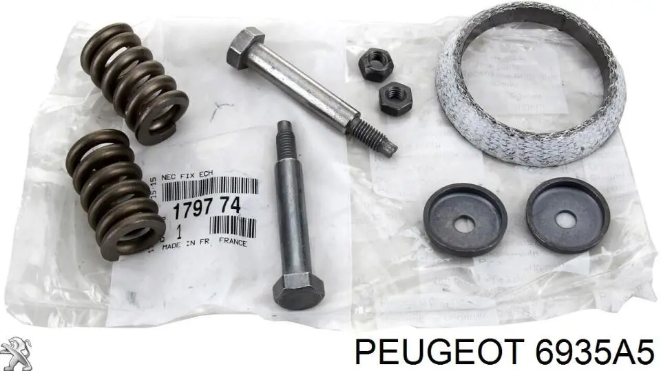 6935A5 Peugeot/Citroen Tuerca del colector de escape