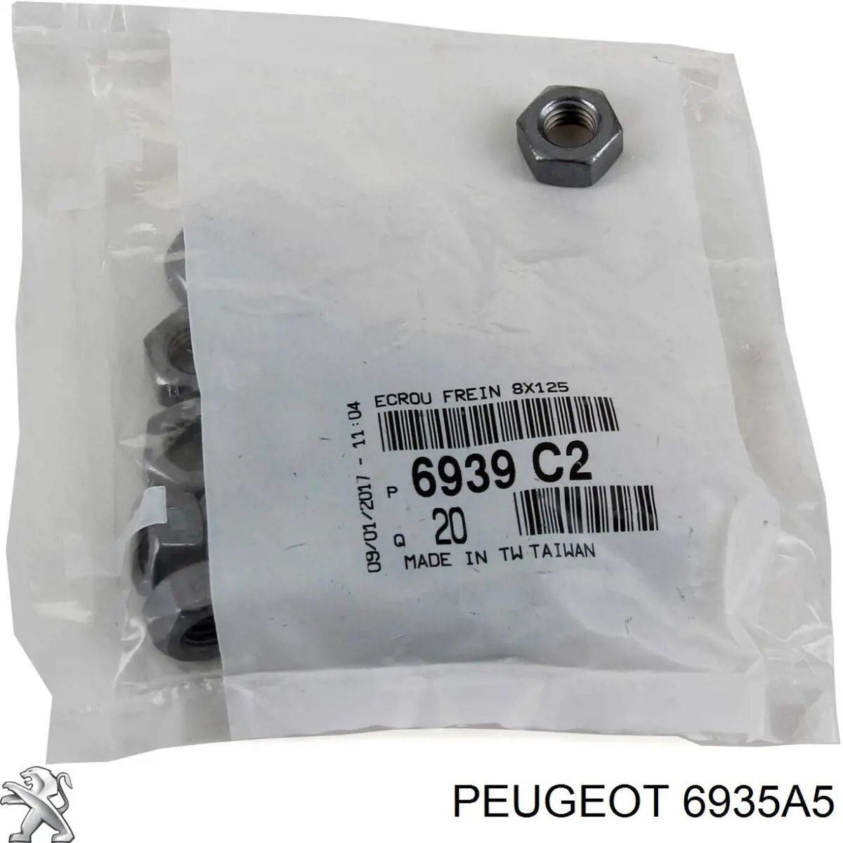 Tuerca del colector de escape Peugeot/Citroen 6935A5 precio, desde 1,06 EUR