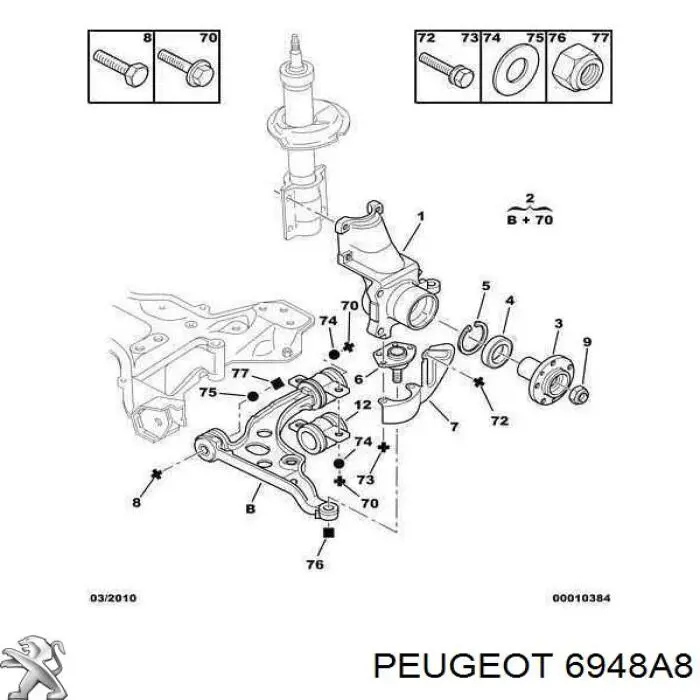  Peugeot/Citroen 6948A8 precio, desde  