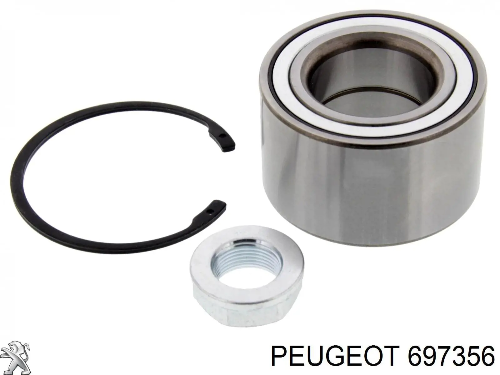 697356 Peugeot/Citroen Clip de fijación del guardabarros delantero