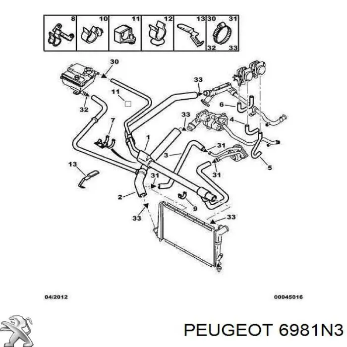  Peugeot/Citroen 6981N3 precio, desde 1,69 EUR