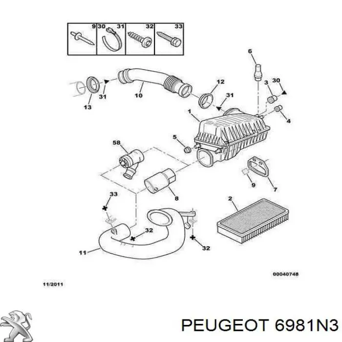 6981N3 Peugeot/Citroen 