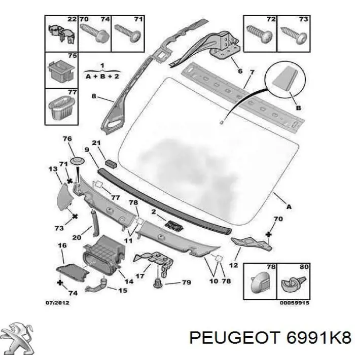  Peugeot/Citroen 6991K8 precio, desde 1,75 EUR
