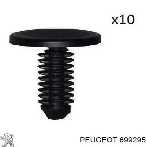 Comprar 699295 Peugeot/Citroen Clip de tapicería de la tapa del maletero